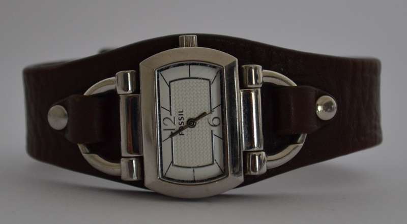 Fossil Ladies watch with leather strap as per photo