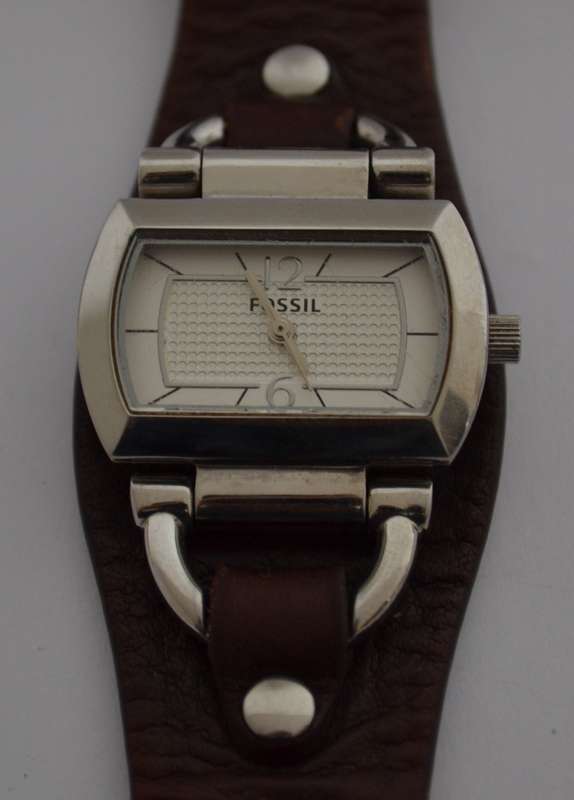 Fossil Ladies watch with leather strap as per photo