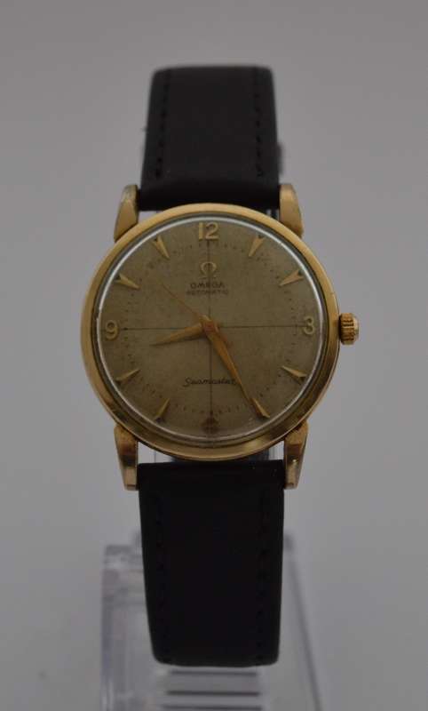 Omega Seamaster Vintage Gold Plated Men`s Watch, Working as per photo