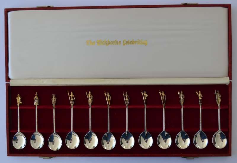 The Tichborne Celebrities Silver Teaspoon Set - Hallmarked as per photo