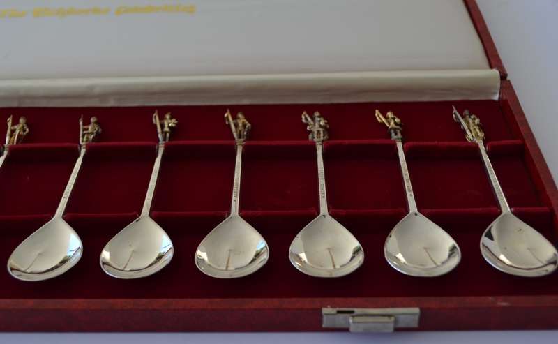The Tichborne Celebrities Silver Teaspoon Set - Hallmarked as per photo