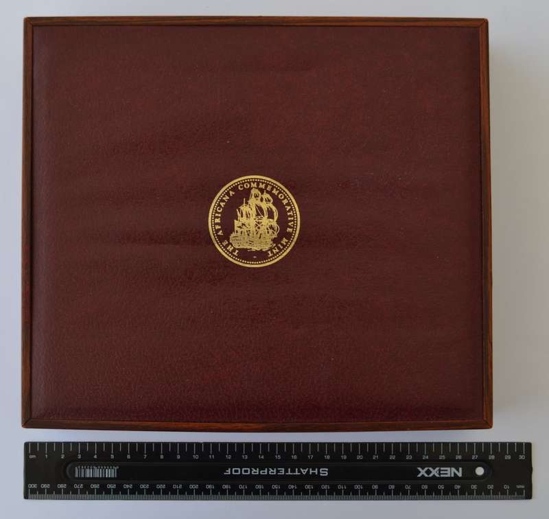 925 Sterling Silver RSA 1974/5 Definitive Gold-Plated Replica Stamp Set as per photo