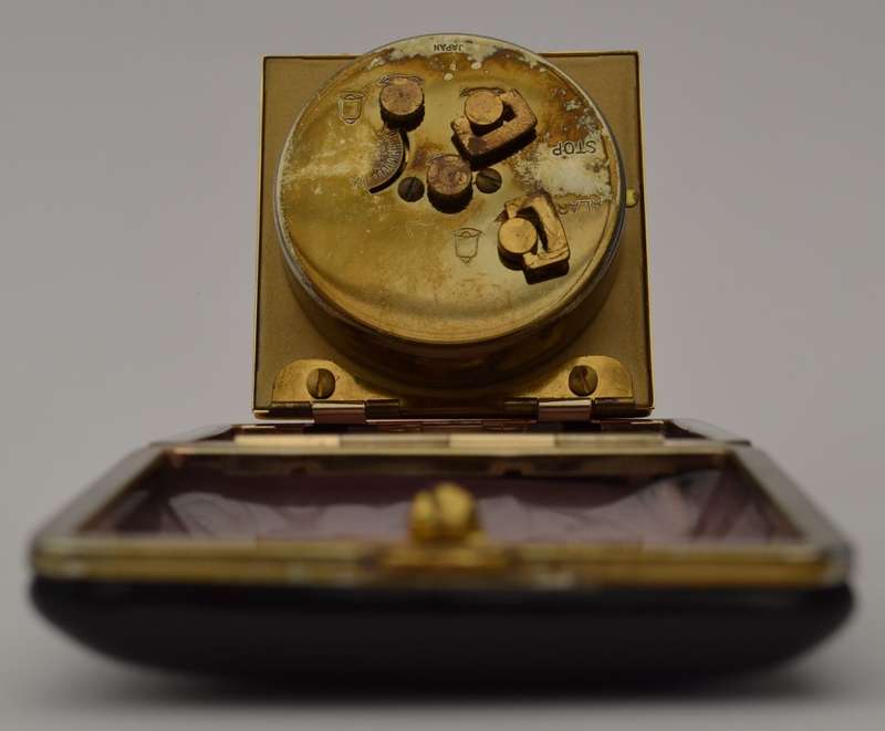 Elgin Vintage Travel Alarm Clock, Working as per photo