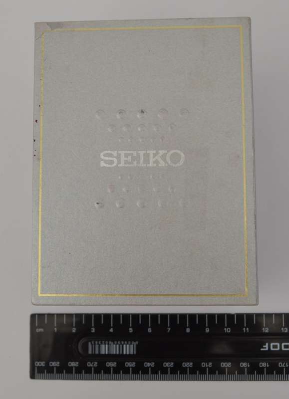 Seiko Chronograph Titanium Watch 100m in box - working as per photo