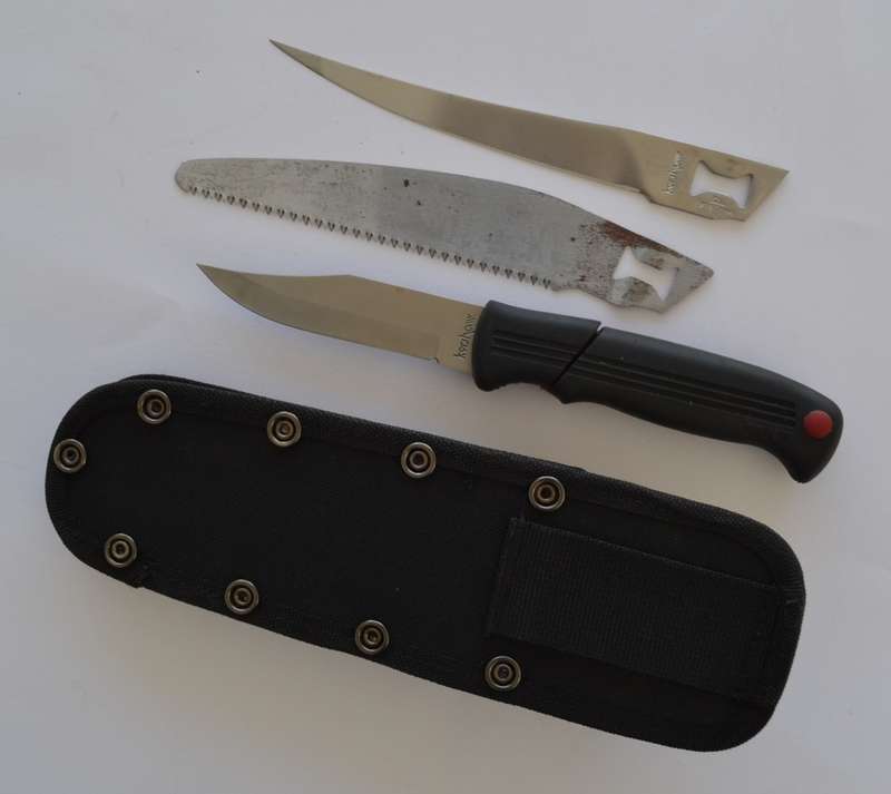 Kershaw Sportmans Blade Trader with Sheath length 23cm as per photo