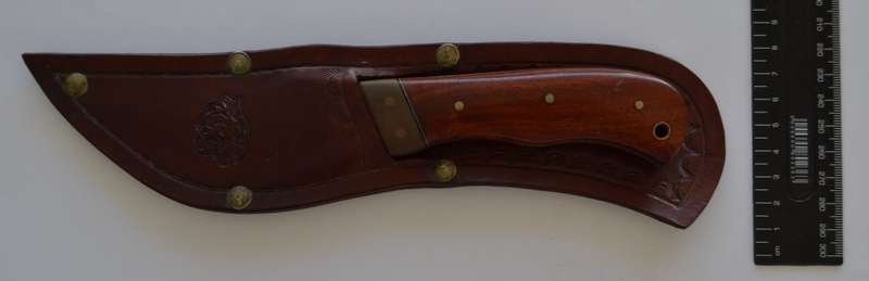 iNyathi Handamde Hunting Knife with Sheath length 23cm as per photo