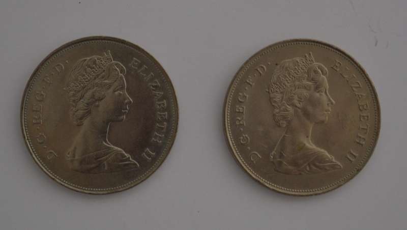 Lot of 2 Charles & Diana 1981 Wedding Crown Medallions as per photo
