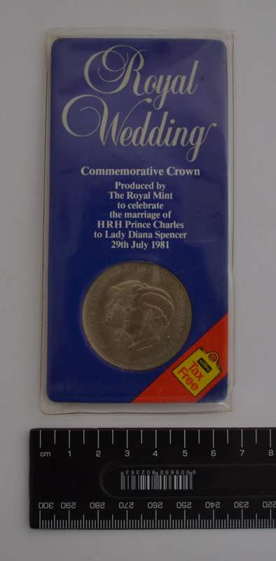 1981 Charles & Diana Wedding Commerative Crown Medallion as per photo