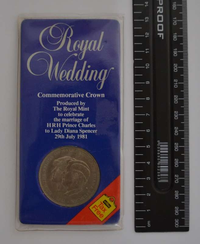 1981 Charles & Diana Wedding Commerative Crown Medallion as per photo