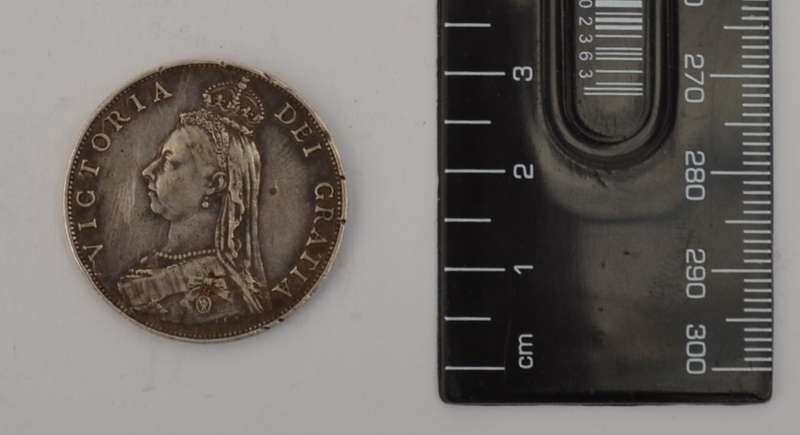 1887 Queen Victoria 1 Florin Jubilee Head weight 11g diameter 29mm