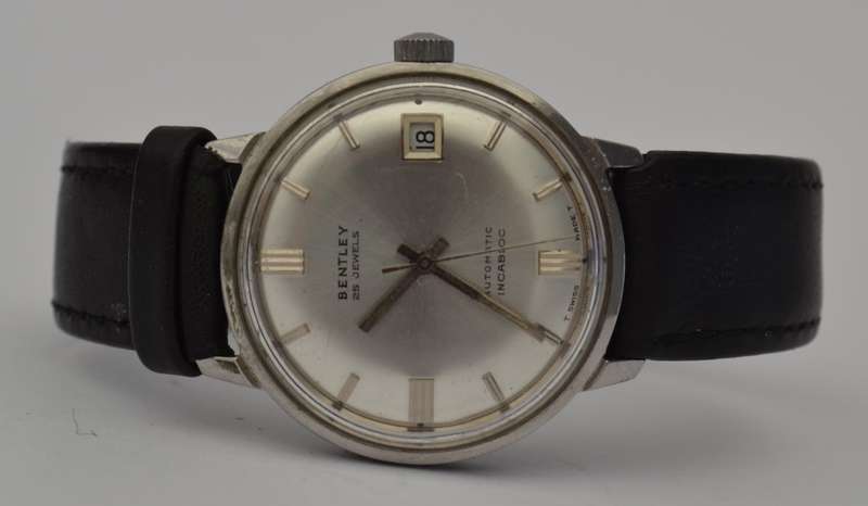 Bentley Vintage Stainless Steel Automatic with date wrist watch as per photo