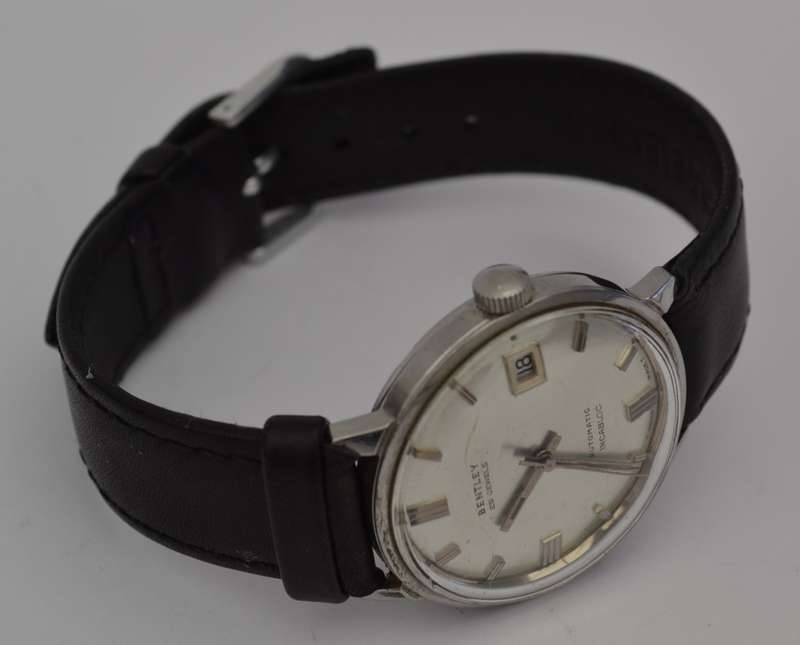 Bentley Vintage Stainless Steel Automatic with date wrist watch as per photo