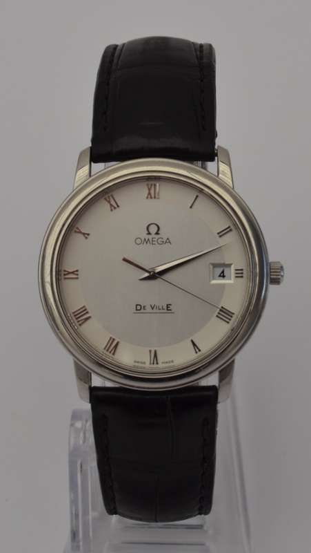 Omega Deville Prestige Stainless Steel 34mm Silver Dial Quartz Watch as per photo