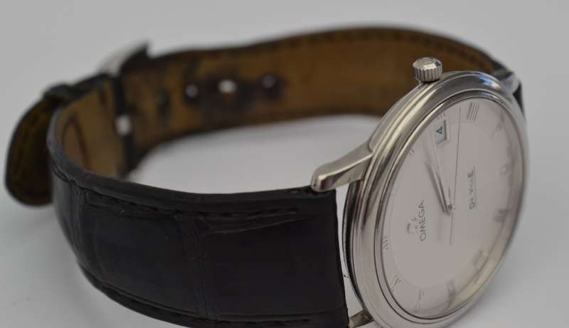 Omega Deville Prestige Stainless Steel 34mm Silver Dial Quartz Watch as per photo