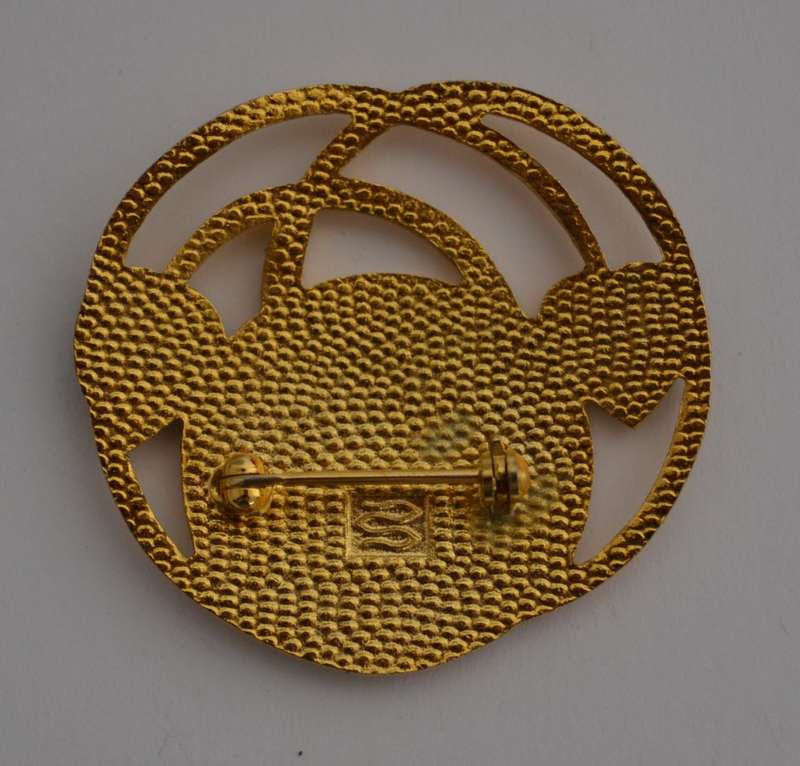 Vintage Rennie Macintosh Enameled Glasgow Rose Brooch as per photo