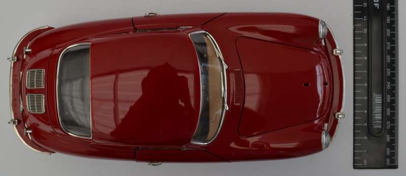 Burago Porche 356B model car scale 1:18 as per photo