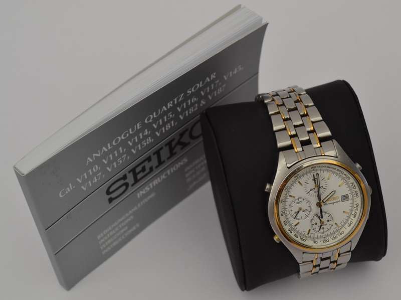 Seiko Chronograph Watch - working