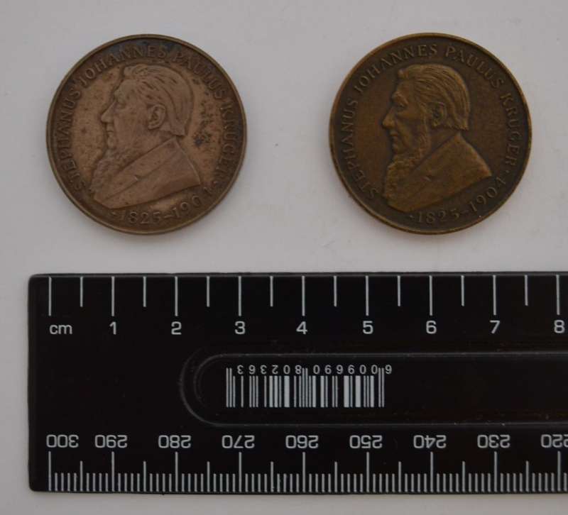 1954 Commerative Paul Kruger Silver & Bronze Coin Set as per photo