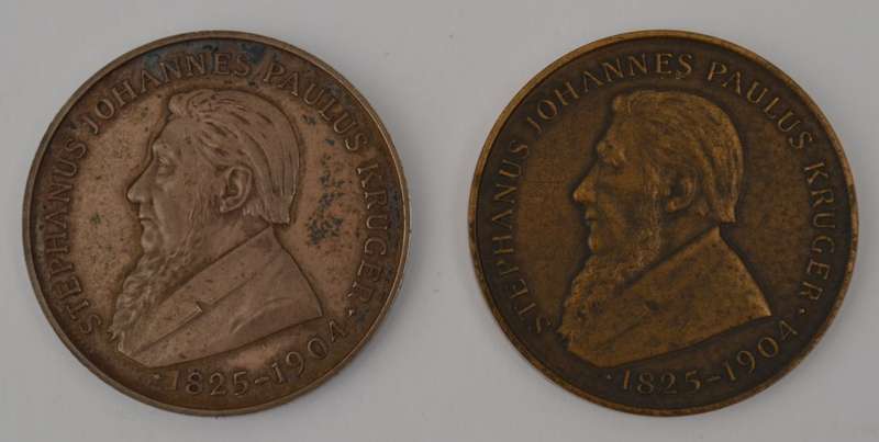 1954 Commerative Paul Kruger Silver & Bronze Coin Set as per photo