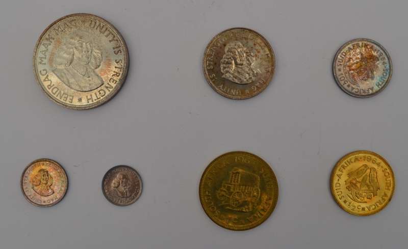 1964 ZAR Short Proof set as per photo