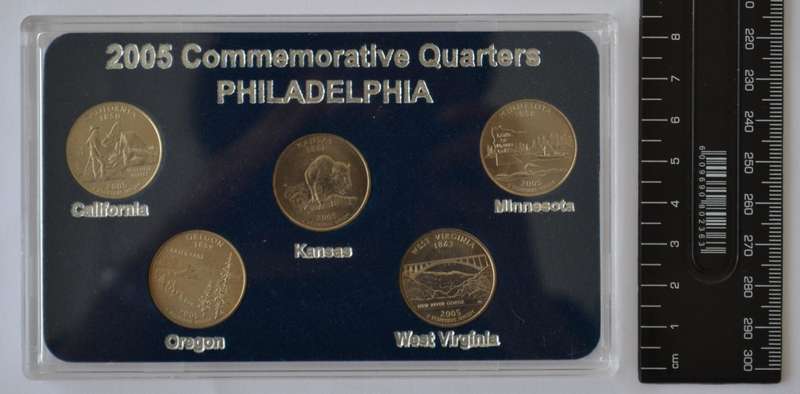 2005 USA 50 States Commemorative Quarters Philadelphia Mint as per photo
