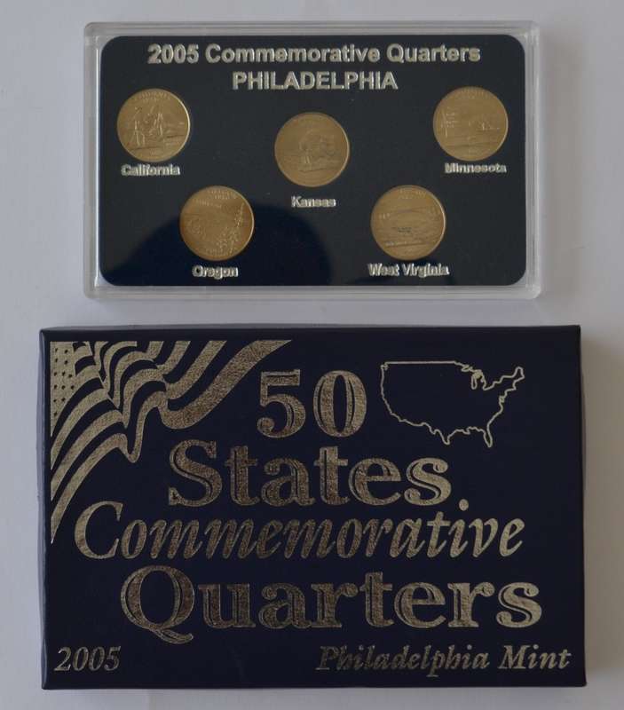 2005 USA 50 States Commemorative Quarters Philadelphia Mint as per photo