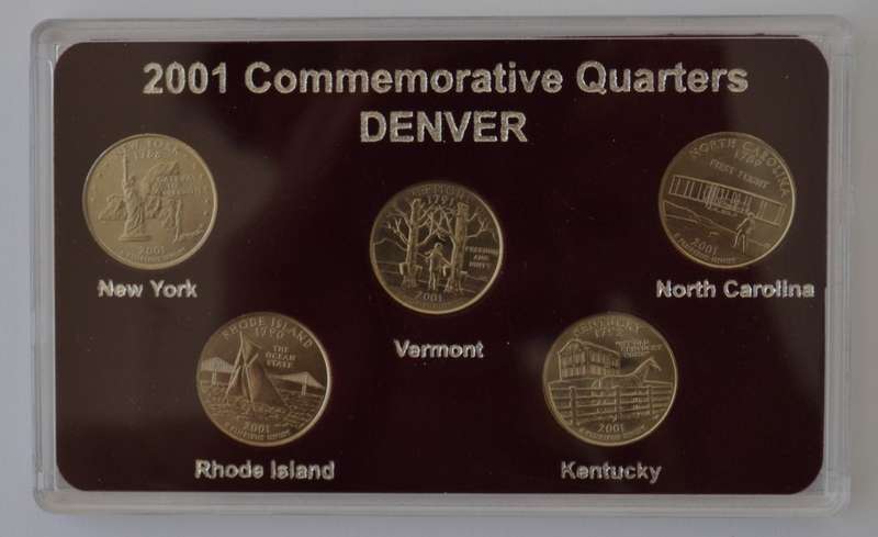 2001 USA 50 States Commemorative Quarters Denver Mint as per photo