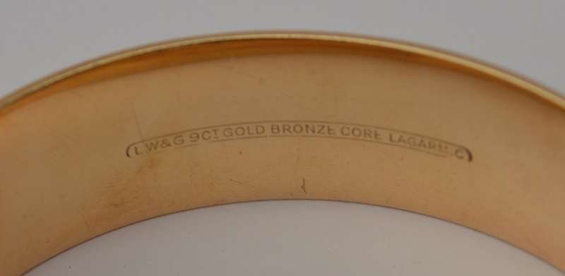 Vintage 9k Metal Core Bangle as per photo