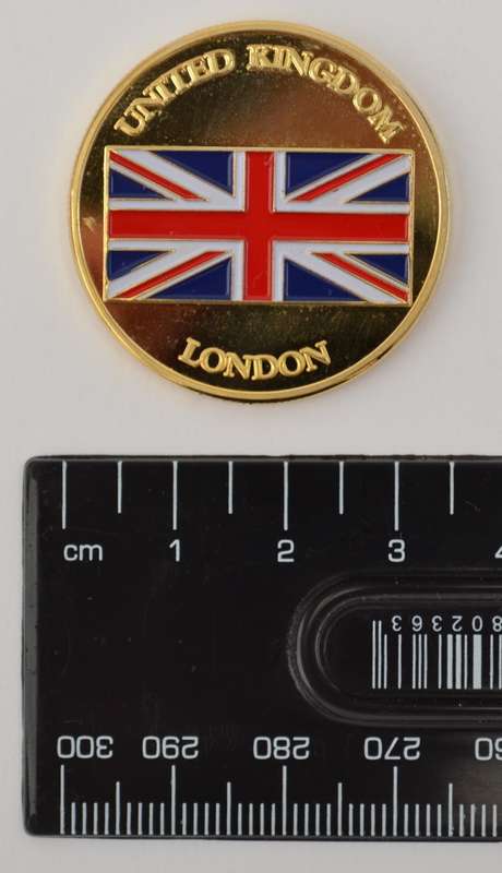 United Kingdom Tower Bridge Gold Plated Medallion as per photo