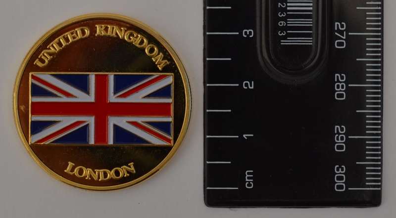 United Kingdom Tower Bridge Gold Plated Medallion as per photo