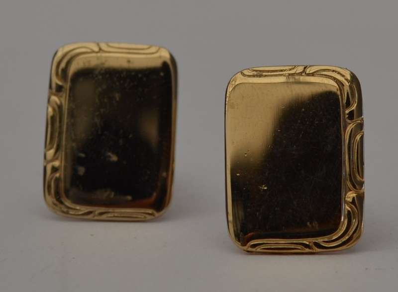 Pair of Gold Plated Cuff links as per photo