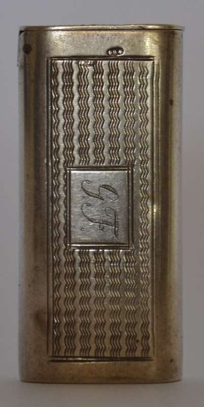 Antique Russian Silver Match Striker Engraved G. F. weight 31.2g as per photo