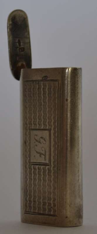 Antique Russian Silver Match Striker Engraved G. F. weight 31.2g as per photo
