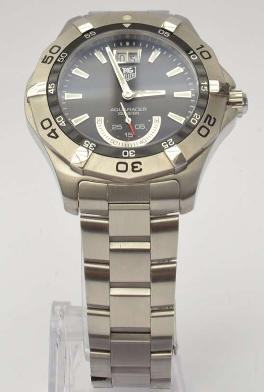 Tag Heuer Aquaracer Men`s watch 300 meters with Date WAF1010 EEK2975 with box & Papers as per photo