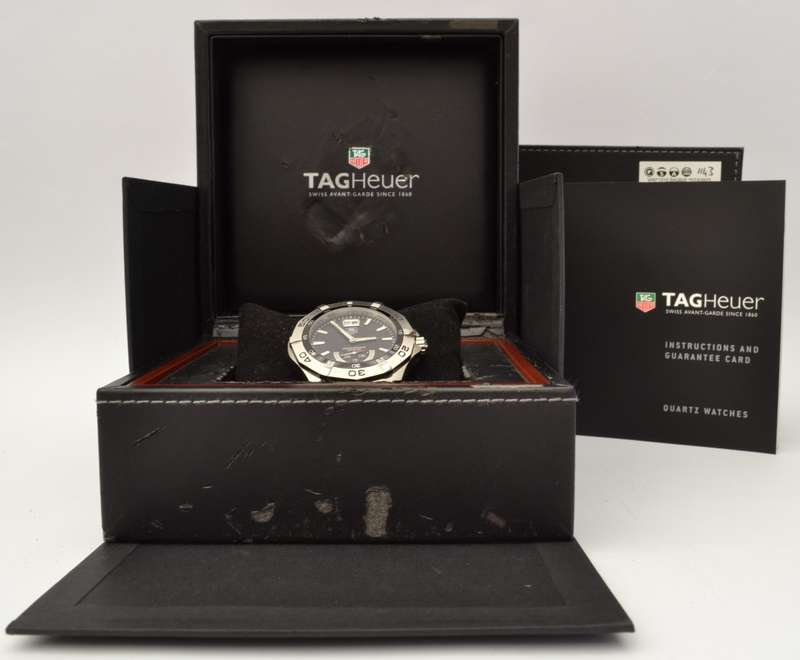 Tag Heuer Aquaracer Men`s watch 300 meters with Date WAF1010 EEK2975 with box & Papers as per photo