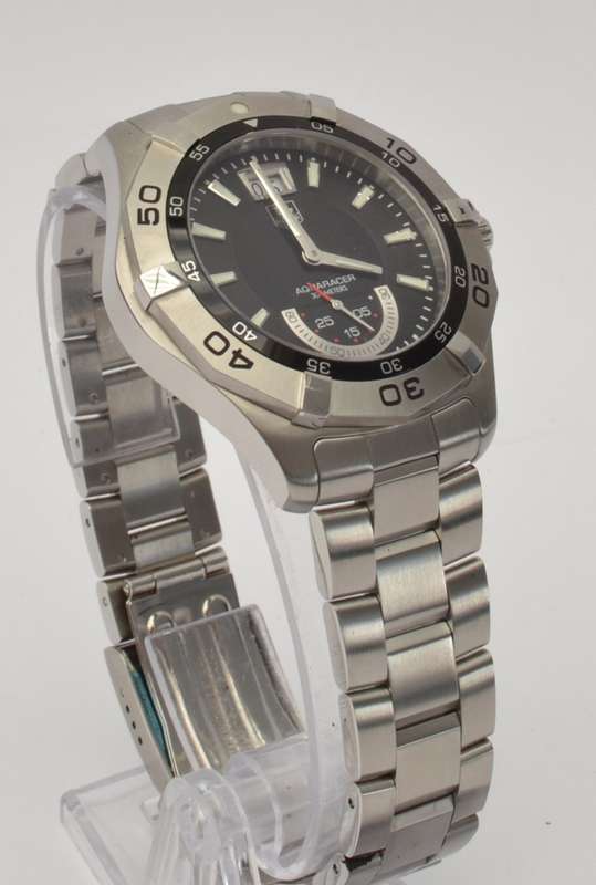 Tag Heuer Aquaracer Men`s watch 300 meters with Date WAF1010 EEK2975 with box & Papers as per photo