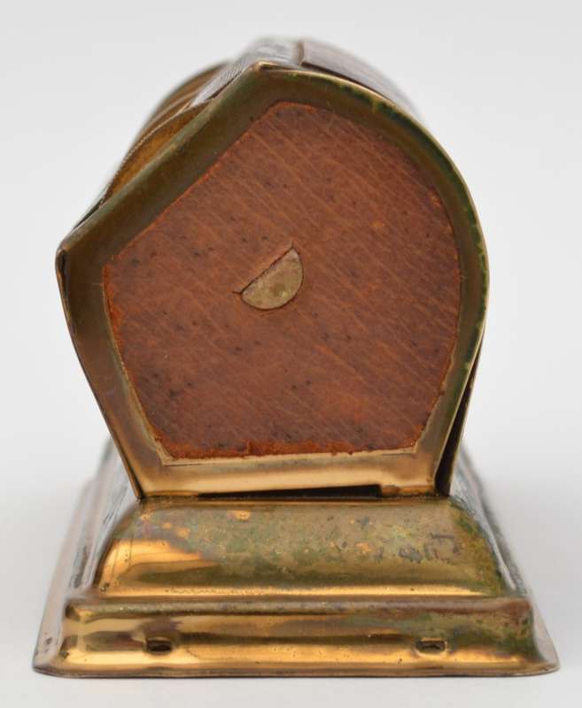 Vintage Perpetual Brass & Pig Skin Desk Calendar made in England as per photo