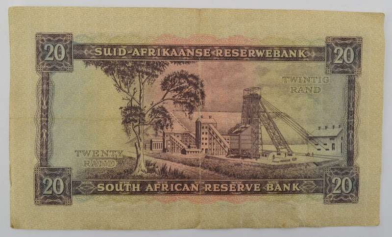 G Rissik R20 South African Banknote as per photo