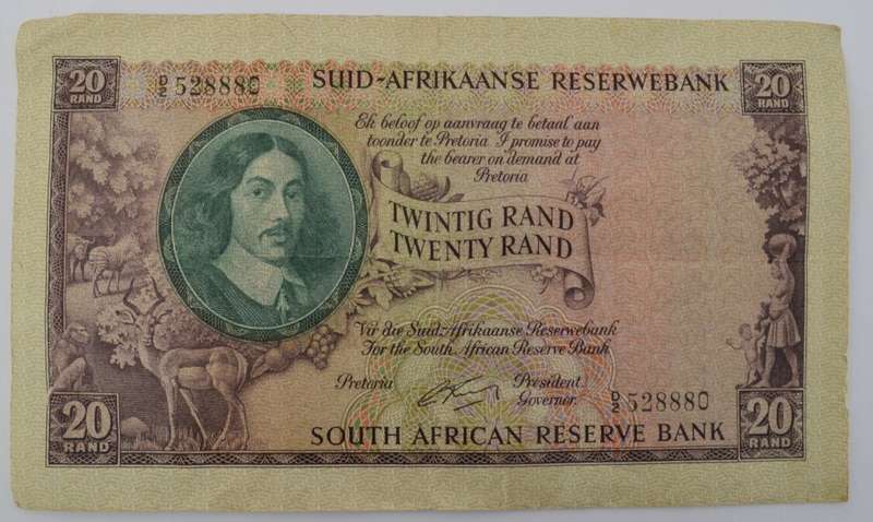 G Rissik R20 South African Banknote as per photo