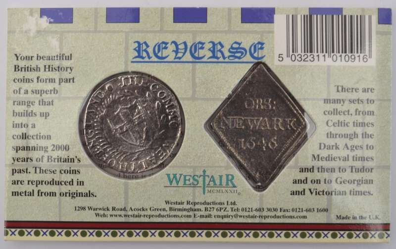 British History Reproduction Coins - The Civil War as per photo