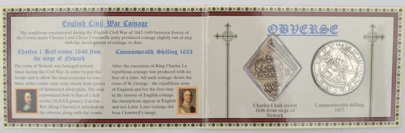 British History Reproduction Coins - The Civil War as per photo