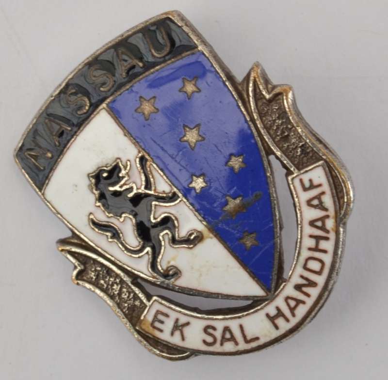 Hoerskool NASSAU badge - Ek sal handhaaf as per photo