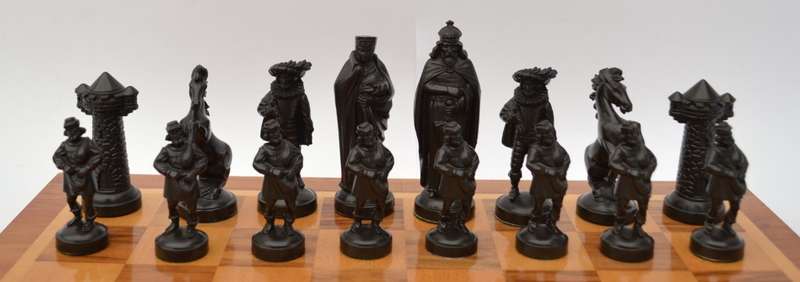 Wooden Chess Board with Plastic Pieces as per photo