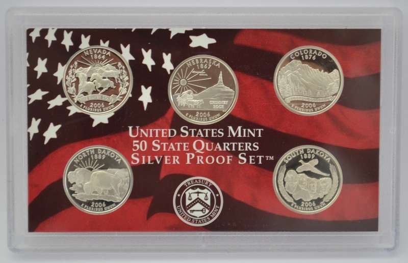 2005 USA Silver Quarters Proof Set as per photo