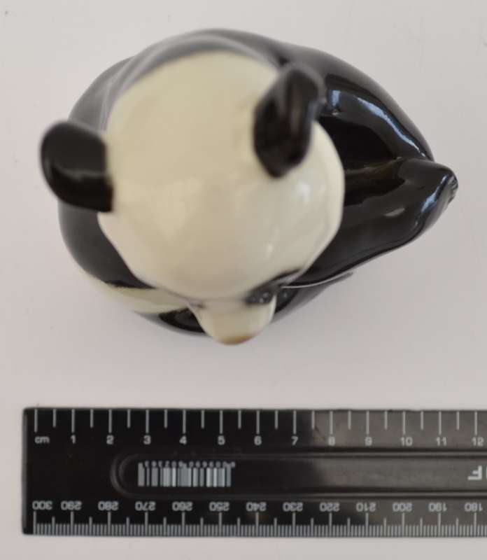 Vintage Lomonoson Russia Porcelain Panda Figurine height 13cm as per photo