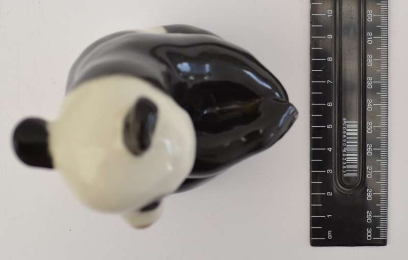 Vintage Lomonoson Russia Porcelain Panda Figurine height 13cm as per photo
