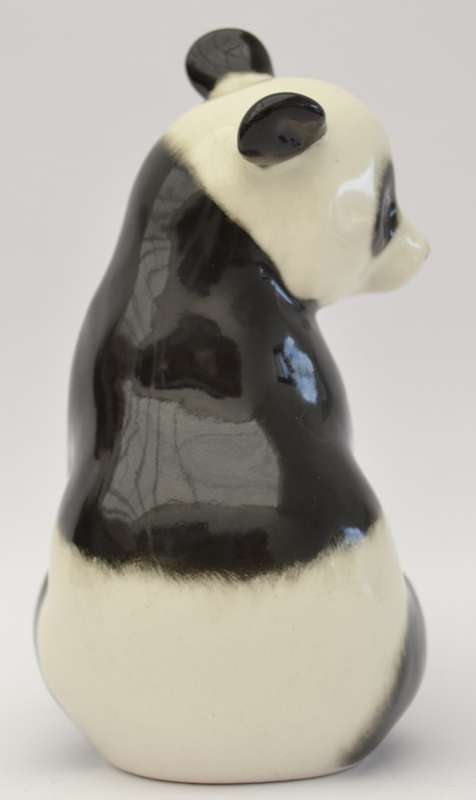Vintage Lomonoson Russia Porcelain Panda Figurine height 13cm as per photo