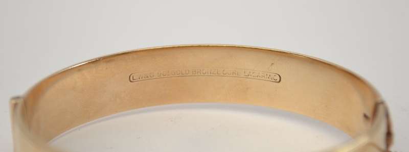 Vintage 9k Metal Core Bangle weight 34g as per photo