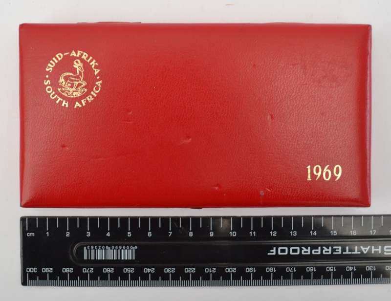 1969 SA Proof Set in red box