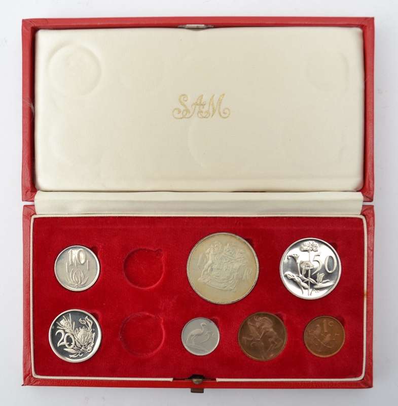 1969 SA Proof Set in red box